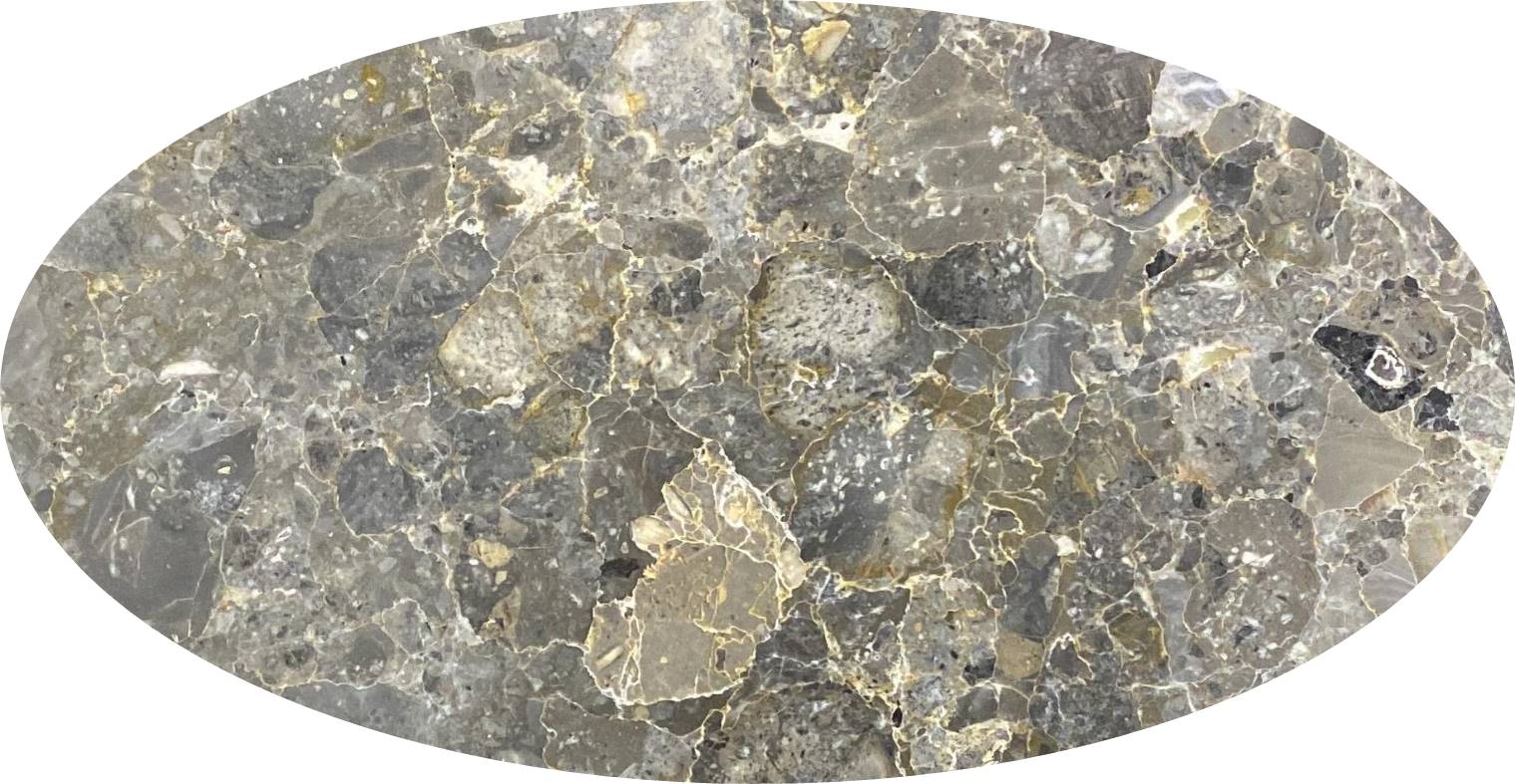 Oval Masa Savana Gri - 60 x 100