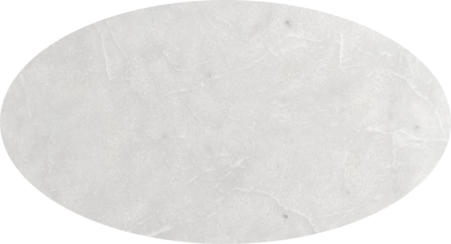 Oval Masa Beyaz - 130 x 210