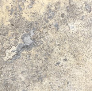 Gümüş Traverten Dolgulu Honlu - 45.7x45.7x1.2 CM