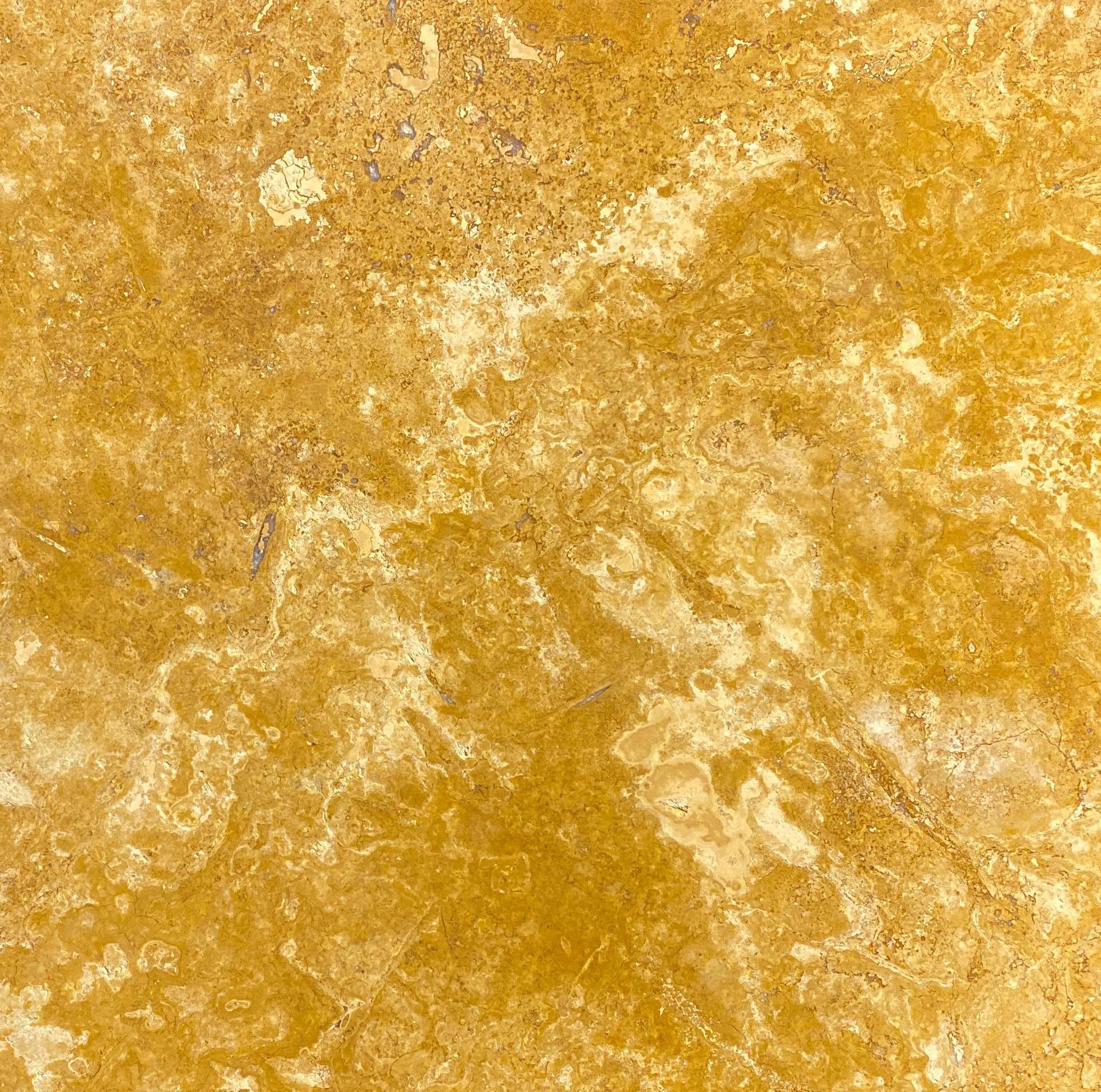 Sarı Traverten Dolgulu Cilalı - 40.6x40.6x1.2 CM